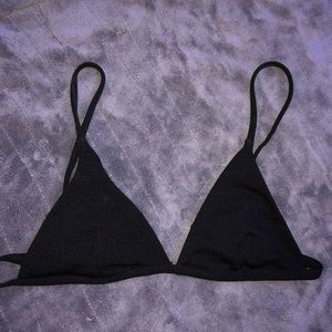 Black Triangle Bikini Top